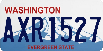 WA license plate AXR1527