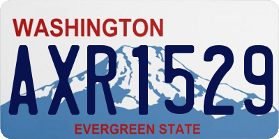 WA license plate AXR1529