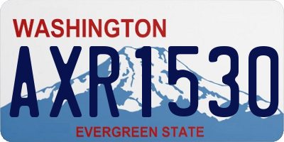 WA license plate AXR1530