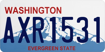 WA license plate AXR1531