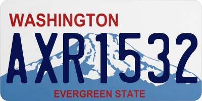 WA license plate AXR1532
