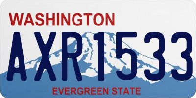 WA license plate AXR1533