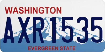 WA license plate AXR1535