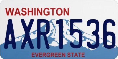 WA license plate AXR1536