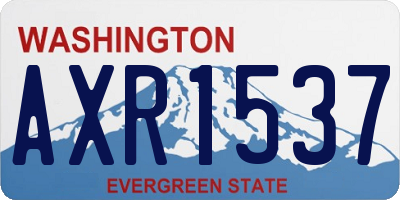 WA license plate AXR1537