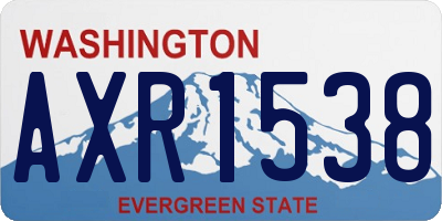 WA license plate AXR1538