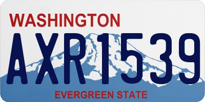 WA license plate AXR1539