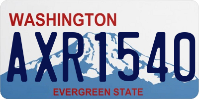 WA license plate AXR1540