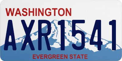 WA license plate AXR1541