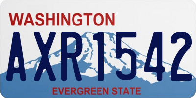 WA license plate AXR1542