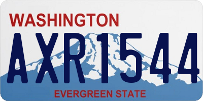 WA license plate AXR1544