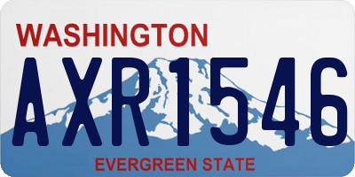 WA license plate AXR1546