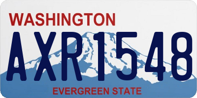 WA license plate AXR1548