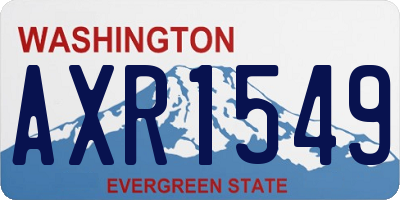 WA license plate AXR1549