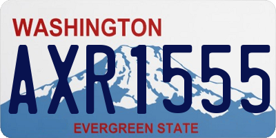 WA license plate AXR1555