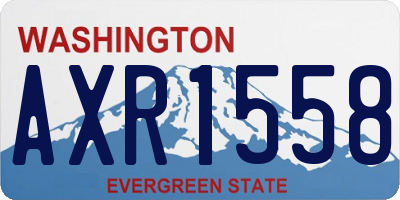 WA license plate AXR1558