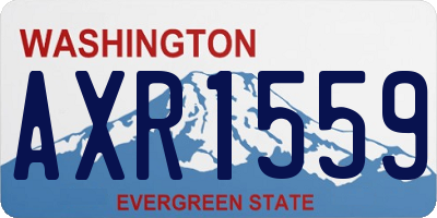 WA license plate AXR1559