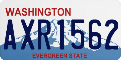 WA license plate AXR1562