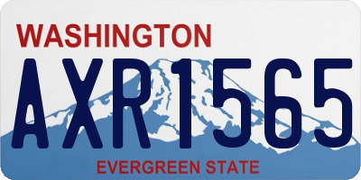 WA license plate AXR1565