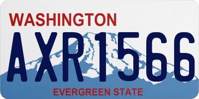WA license plate AXR1566