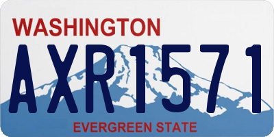 WA license plate AXR1571