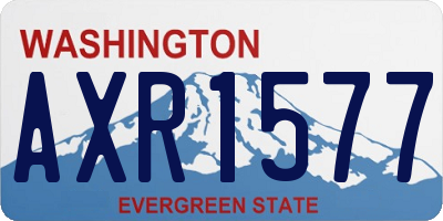 WA license plate AXR1577