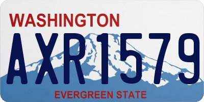 WA license plate AXR1579