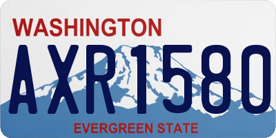 WA license plate AXR1580