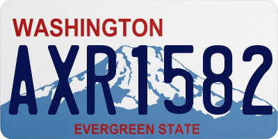 WA license plate AXR1582