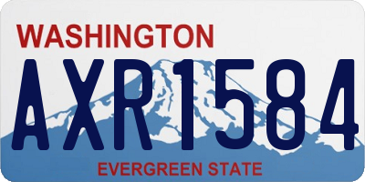 WA license plate AXR1584