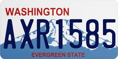 WA license plate AXR1585