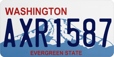 WA license plate AXR1587