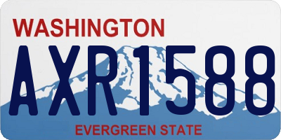 WA license plate AXR1588