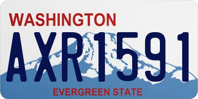 WA license plate AXR1591