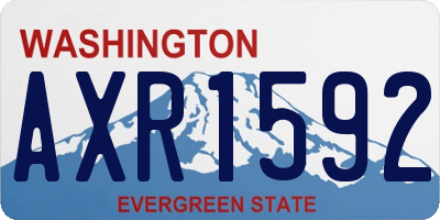 WA license plate AXR1592