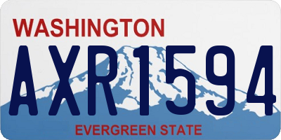 WA license plate AXR1594