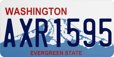 WA license plate AXR1595
