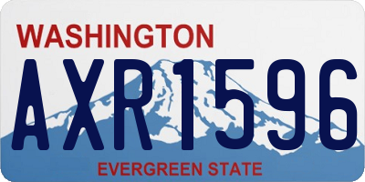 WA license plate AXR1596