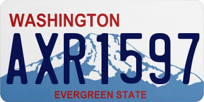 WA license plate AXR1597
