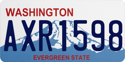 WA license plate AXR1598