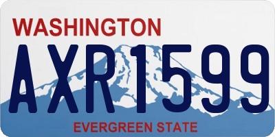 WA license plate AXR1599