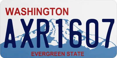 WA license plate AXR1607