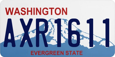WA license plate AXR1611
