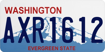 WA license plate AXR1612