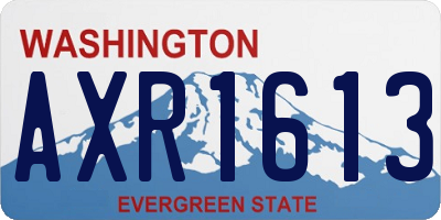 WA license plate AXR1613