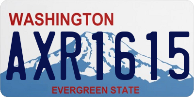 WA license plate AXR1615