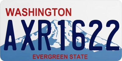 WA license plate AXR1622