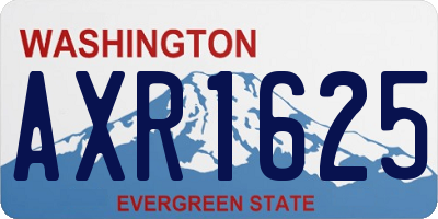 WA license plate AXR1625