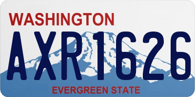 WA license plate AXR1626