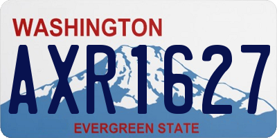 WA license plate AXR1627